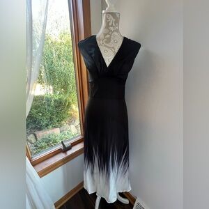 BRAND NEW Black to White Ombré Sleeveless Dress XXXL 3XL STUNNING